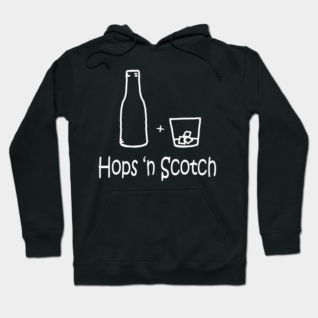 Hops 'n Scotch White Hoodie by PelicanAndWolf